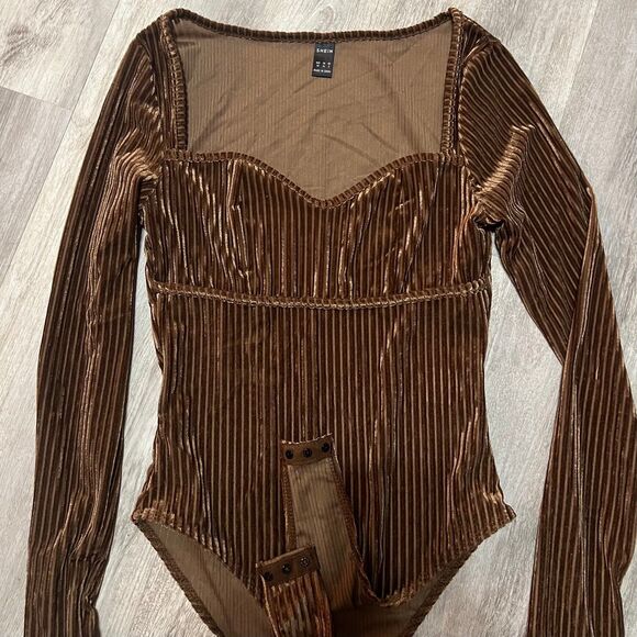 Velvet beautiful brown‎ bodysuit size XS - Picture 5 of 5